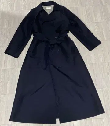 베르메이유 페예나 이에나 트렌치 롱 코트 36 네이비