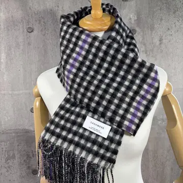 [새상품급] 그린 라벨 릴랙싱 캐시미어 100% 대형 스톨 체크