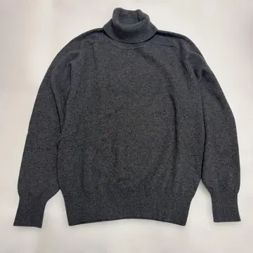 후키모리 일본제 캐시미어 100% 터틀넥 스웨터 그레이