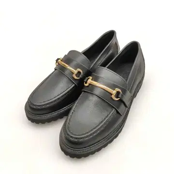 미사용 Mazell 트랙 밑창 비트 로퍼 35 사이즈 8777