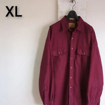 세인트 존스 베이 St.Johnsbay 긴팔 샤모어 셔츠 와인 레드