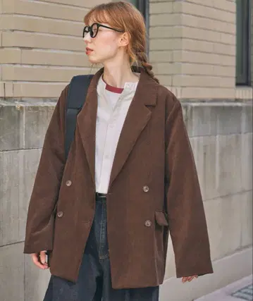 모노마트 코듀로이 빅 실루엣 테일러드 자켓