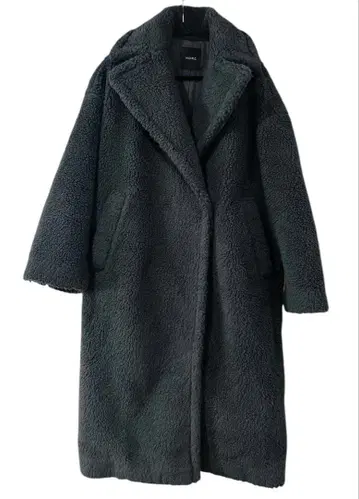 N.O.R.C 노크 테디베어 롱 코트 보아 체스터 코트 L