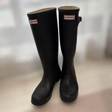 HUNTER 블랙 장화 38