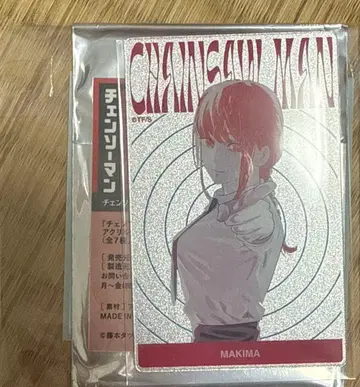 체인소 맨 메탈릭 아크릴 카드 마키마