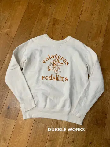 DUBBLE WORKS 더블웍스 아이보리 속기모 맨투맨