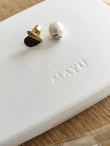 마유 스몰 하트 피어스 (골드)