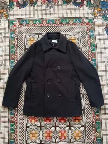 네이비 울 피코트 더블 브레스트 PLUS ONE