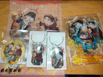 5종 세트 게게게기 게게게의 수수께끼 아크릴 디오라마 키링 클리어 파일