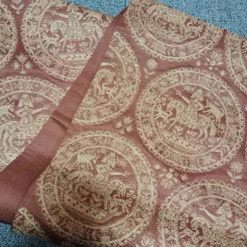 개성 있는 멋진 패턴 골드 컬러 무늬 후쿠로 오비