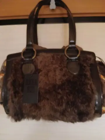 안나수이 토끼 퍼 복조리형 백