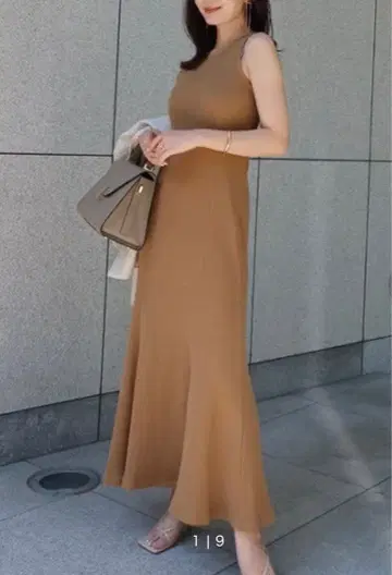 아뉴앙스 슬리브리스 원피스