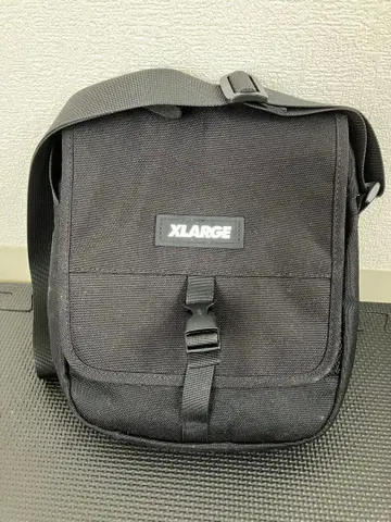 XLARGE 숄더백 블랙/오렌지