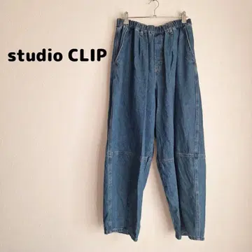 [ 새상품급 ] studio CLIP 턱 커브 팬츠 데님 스튜디오 클립