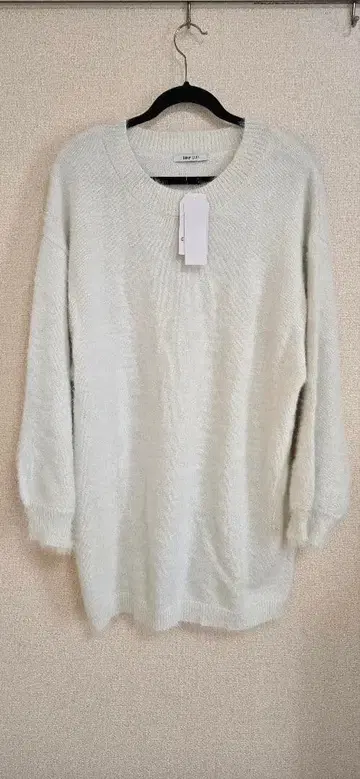 반짝이는 라메 장식 스웨터 원피스 4L