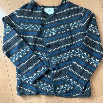 BURNER 기하학 패턴 가디건