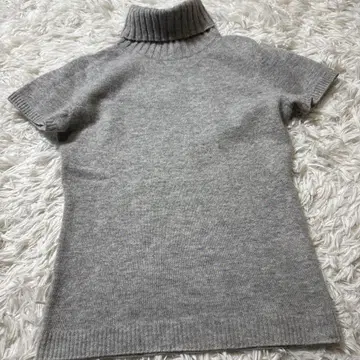 맥피 여성용 그레이 투모로우랜드 캐시미어 10 반팔 스웨터