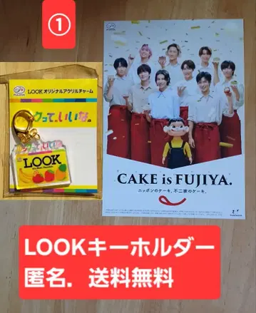 후지야 LOOK 룩 아크릴 참 키링 SnowMan 플라이어 1