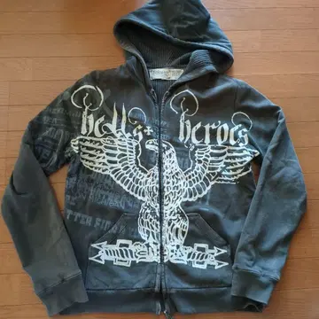 Salvage 이글 프린트 후드티 S