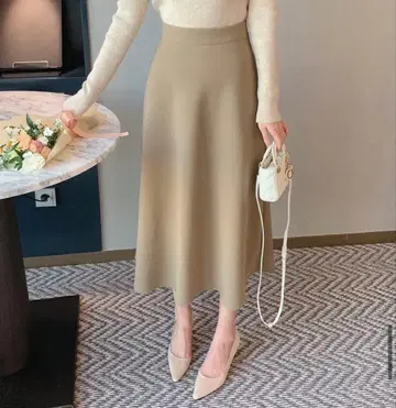 citynwoman 속기모 롱 플레어 스커트 p614198