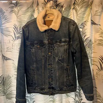 AMERICAN EAGLE 보아 옷깃 데님 자켓