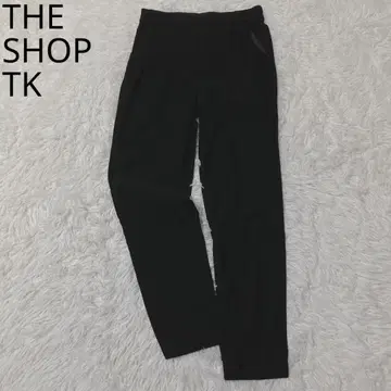 더 샵 티케이 팬츠 허리밴딩 포켓 부착 온오프 블랙