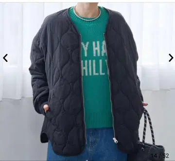 coen 발수 퀼트 블루종