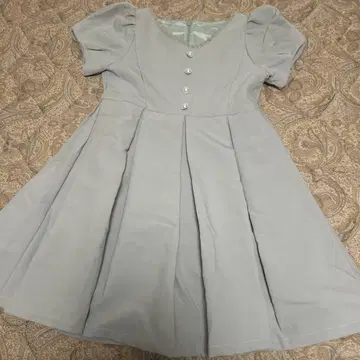 evelyn 라이트 그린 반팔 원피스