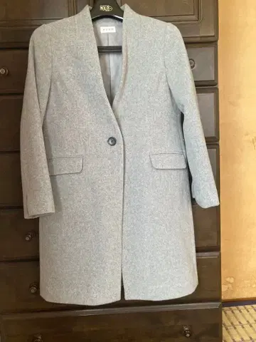 그레이 롱 코트 L 사이즈