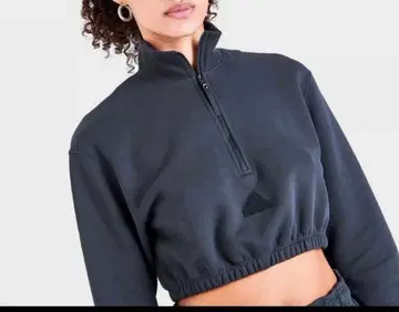 adidas 숏 기장 상의 다크 그레이