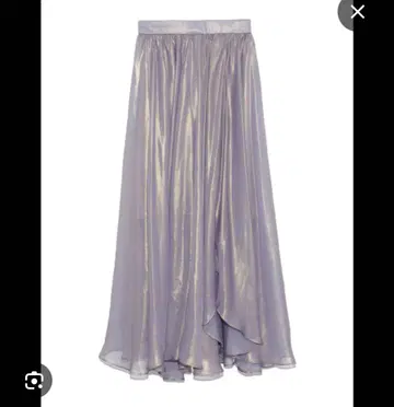 릴리 브라운 광택 시어 스커트 라벤더