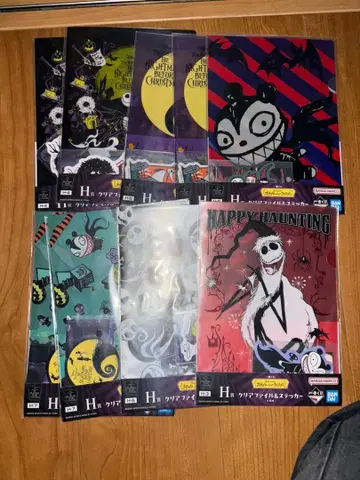 제일복권 나이트메어 비포 크리스마스 H상 클리어 파일&스티커