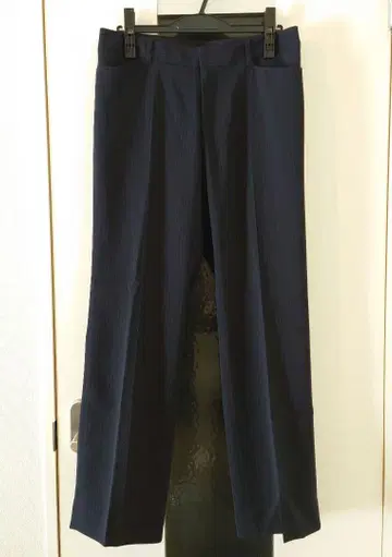 INDIVI 인디비 팬츠 41 네이비 스트라이프