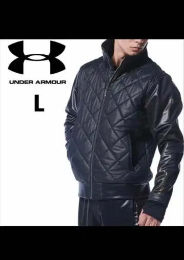 레어 극미품 언더아머 그랜드 코트 퀼팅 블랙 L