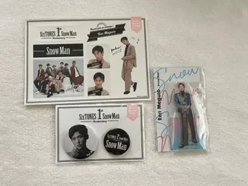 Snow Man 메구로 렌 아크릴 스탠드, 캔 배지, 씰