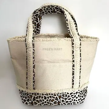 [ 미사용 ] 프리즈마트 프린지 토트백 레오파드 무늬