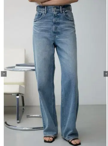 AZUL BY MOUSSY 하이웨스트 와이드 데님