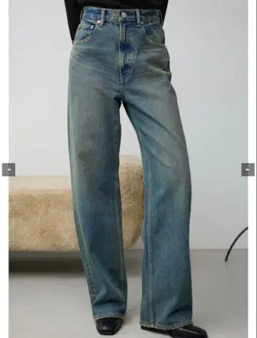 AZUL BY MOUSSY 하이웨스트 와이드 데님