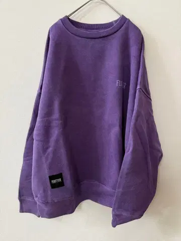 FLUTTER 플러터 로고 맨투맨 XL 사이즈 퍼플