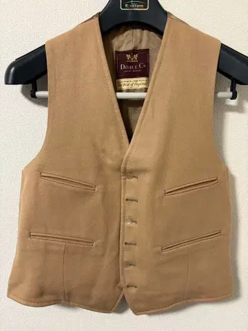 [ Dunn & Co ] 베이지 베스트 4 포켓