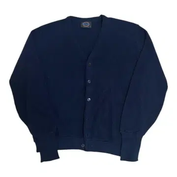 80s USA Jantzen 얀센 아크릴 니트 가디건 네이비