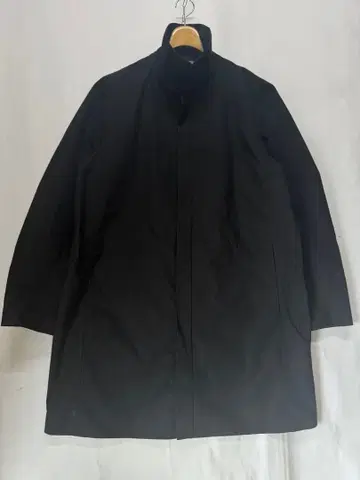 무인양품 발수 스텐카라 코트 블랙 XL 베이직