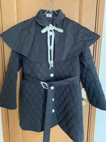 meltie 퀼팅 케이프 코트