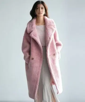 핑크 세존드파피용 테디베어 코트