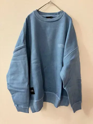 FLUTTER 플러터 로고 맨투맨 XL 사이즈 블루