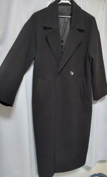 여성용 체스터 코트 블랙