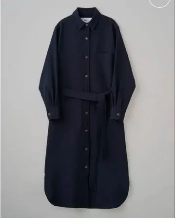 소 소프트 옥스 셔츠 원피스 네이비 S 사이즈