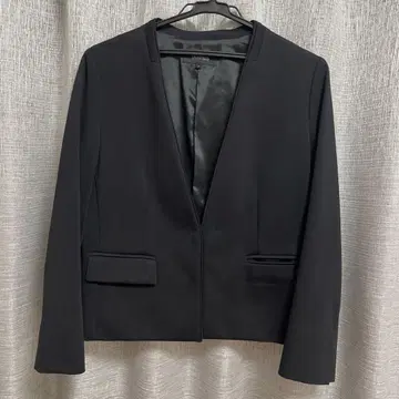 언타이틀 노카라 자켓 블랙 다용도 자켓