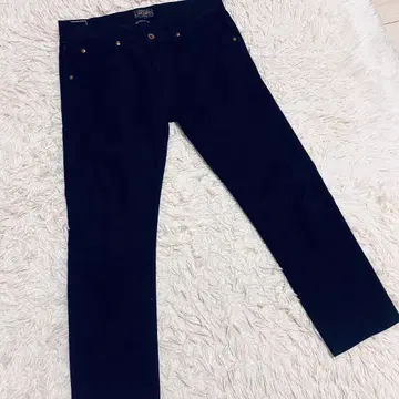 BEAMS 블랙 데님 스트레이트 팬츠 82