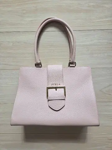 FURLA 핑크 가죽 핸드백
